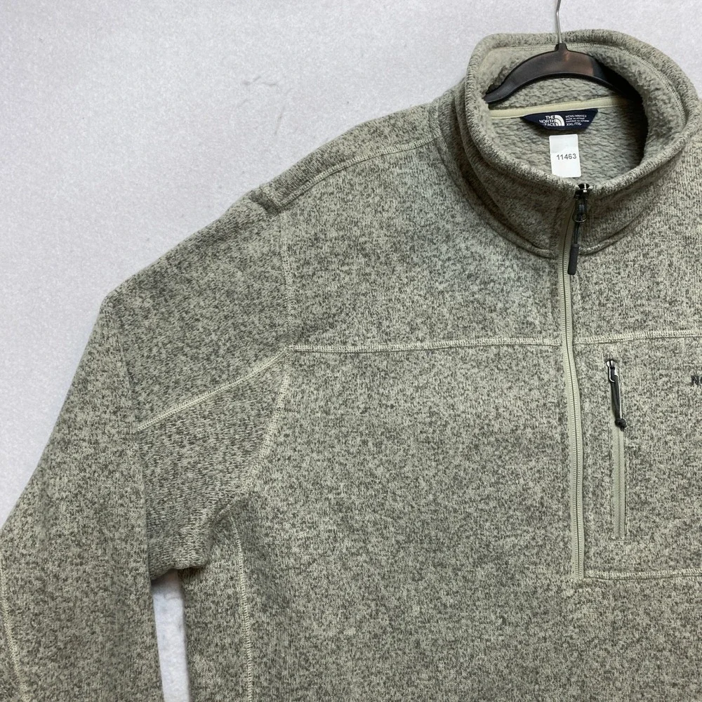 The North Face Gordon Lyons 1/4 Zip Pullover Mens XXL Gray Heather Fleece